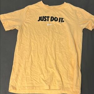 Nike Slogan Tee in Vibrant Yellow